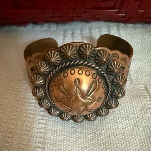 Vintage Native American Copper Cuff Bracelet